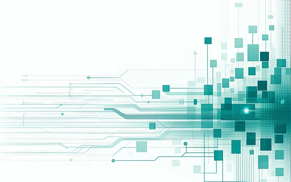 AI agent concept: symbolic representation of an intelligent agent examining scientific data and producing protocol steps