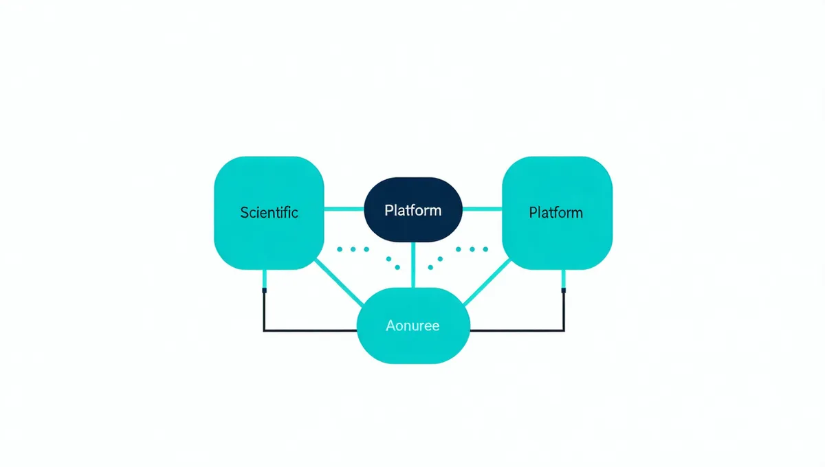 Cypher AI platform architecture: experiment data layer, AI agent core, and protocol engine shown as interconnected modules on a light background